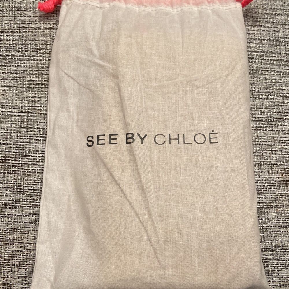 See by Chloe long Wallet wristlet Mustard color NWT zipper closure - Picture 11 of 11